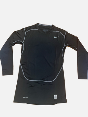 Nike Black Long Sleeve Pro Combat Dri-FIT Compression Shirt